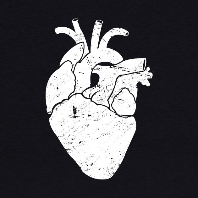 Distressed Anatomical Goth Heart by MeatMan